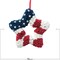 18 Inch Patriotic Red White Blue Large Star Shape Flower Wreath for Front Door, Forth of July American Flag Color Soft Touch Floral Wreath for Indoor and Outdoor, Independence Day Wreath